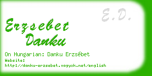 erzsebet danku business card
