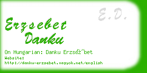 erzsebet danku business card